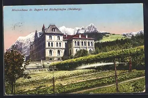 AK Bischofshofen, Blick zum Missionshaus St. Rupert