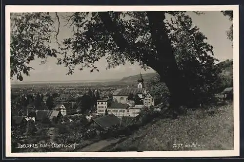 AK Dornbirn, Oberdorf aus der Vogelschau