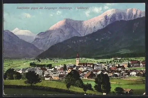 AK Saalfelden /Salzburg, Blick gegen die Leoganger Steinberge