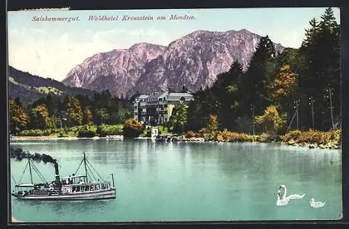 AK Mondsee, Waldhotel Kreuzstein