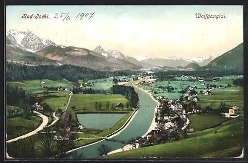 AK Bad Ischl, Blick in das Wolfgangthal