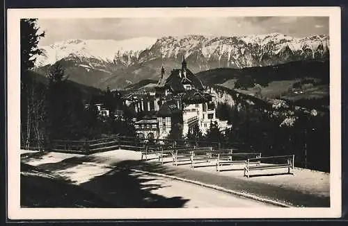 AK Semmering, Südbahnhotel mit Bergpanorama