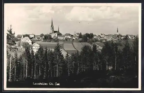 AK Leonfelden /Ob.-Oest., Ortsansicht aus der Ferne