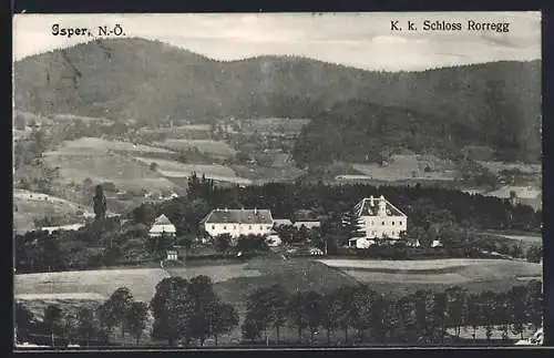 AK Isper, Panorama mit Schloss Rorregg