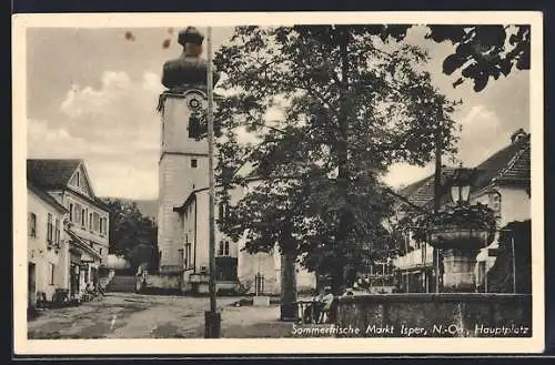 AK Ysper, Hauptplatz mit Kirche