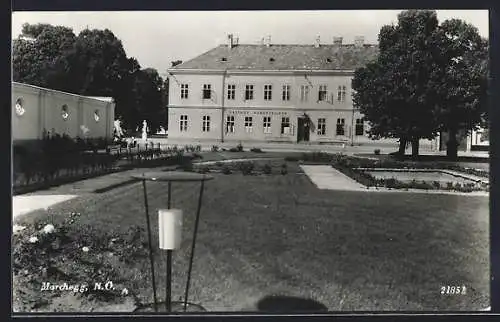 AK Marchegg, Garten am Gasthof Haberfellner