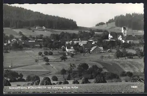 AK Münichreith am Ostrong, Blick auf den Ort