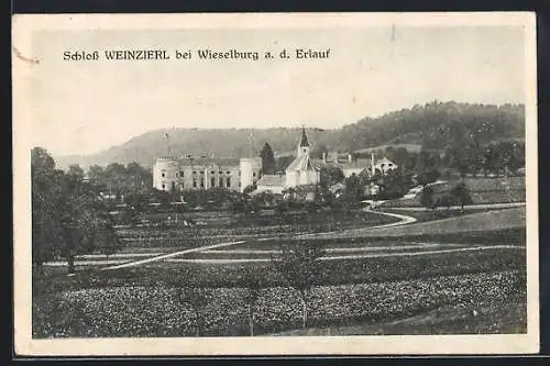 AK Wieselburg a. d. Erlauf, Blick auf Schloss Weinzierl