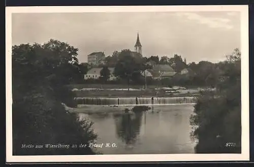 AK Wieselburg a. d. Erlauf, Teilansicht mit Kirche