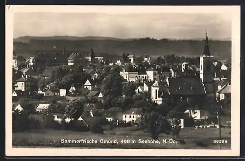 AK Gmünd, Blick nach dem Ort