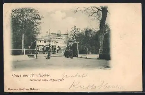 AK Grunewald, Gasthaus Hundekehle, Bes. Hermann Otto