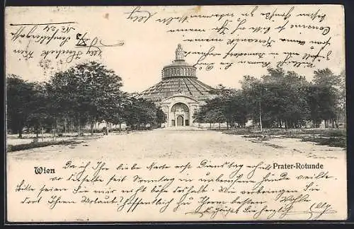 AK Wien, Ansicht der Prater-Rotunde