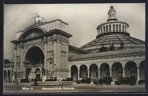AK Wien, Messegebäude Rotunde im Wiener Prater