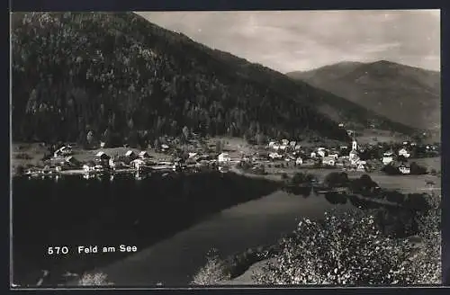 AK Feld am See, Totalansicht aus der Ferne