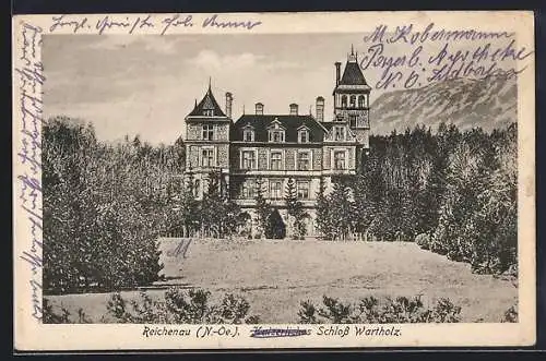 AK Reichenau /N.-Oe., Das Schloss Wartholz