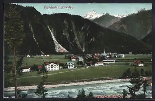 AK Mayrhofen, Blick auf den Ort