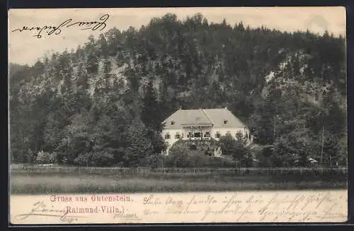 AK Gutenstein, Blick auf die Raimund-Villa