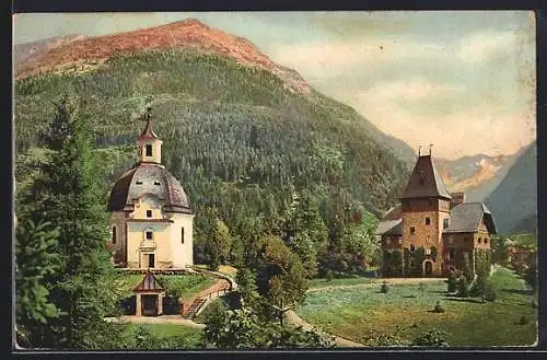 AK Böckstein /Gasteiner Tal, Kirche und Schloss