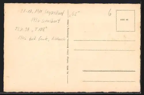 AK Torpedoboot G8 durchpflügt die See