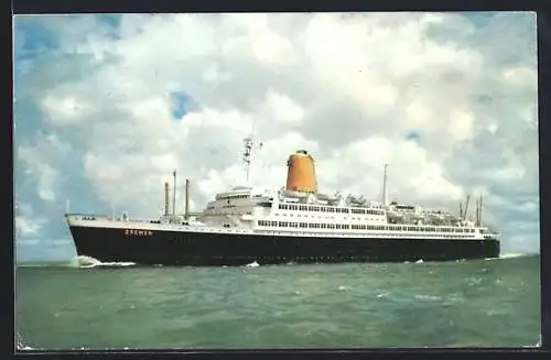 AK Vierschrauben-T.S. Dampfer Bremen, Norddeutscher Lloyd