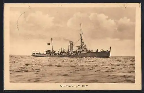 AK Artillerie-Tender M 108 in Fahrt