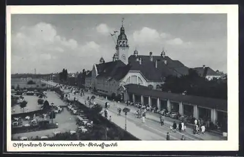 AK Swinemünde, das Kurhaus aus der Vogelschau