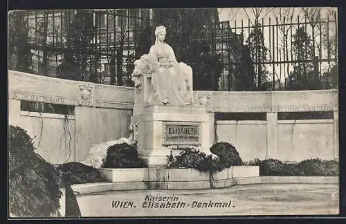 AK Wien, Denkmal Kaiserin Elisabeth (Sissi) von Österreich