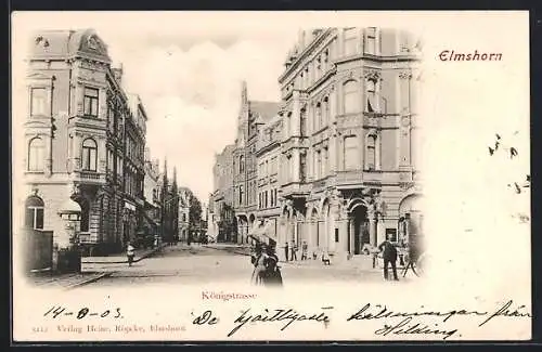 AK Elmshorn, Café Schrader an der Königstrasse