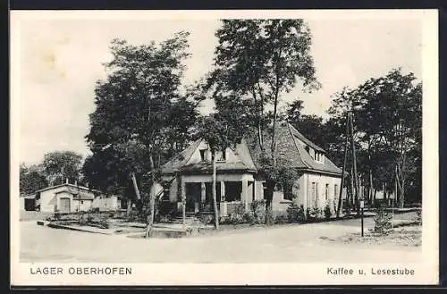 AK Oberhofen, Café und Lesestube des Truppenlagers