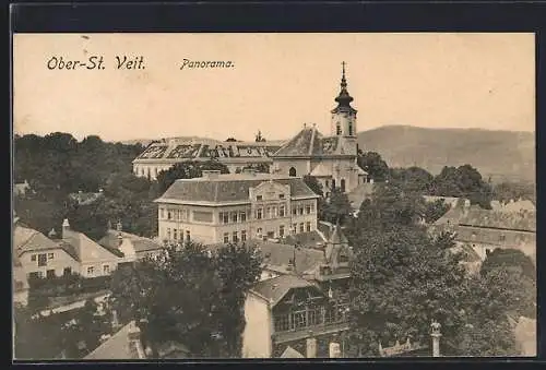 AK Ober-St. Veit, Teilansicht mit Kirche