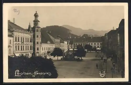 AK Leoben, Blick über den Hauptplatz