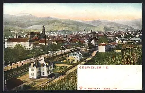 AK Gebweiler, Vue panoramique du village