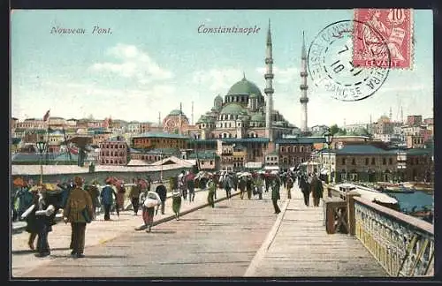 AK Istanbul, Konstantinopel, Nouveau Pont