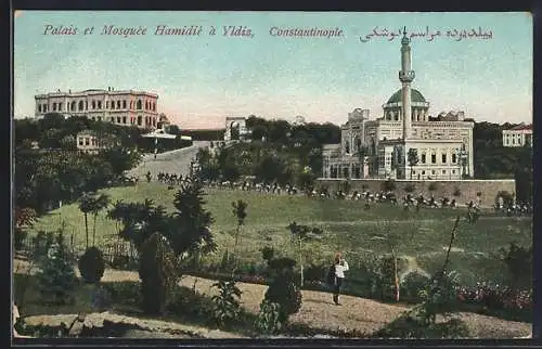 AK Constantinople, Palais et Mosquée Hamidié à Yldiz