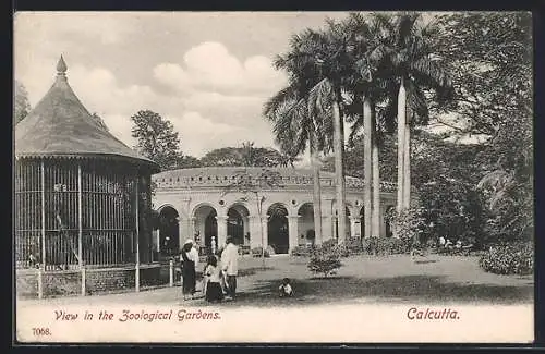 AK Calcutta, View in the Zoological Garden