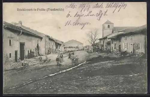 AK Rechicourt-la-Petite, belebte Strassenszene