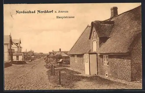 AK Norddorf, Blick in Haputstrasse