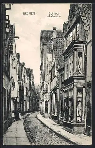 AK Bremen, Schnoor, Strassenpartie