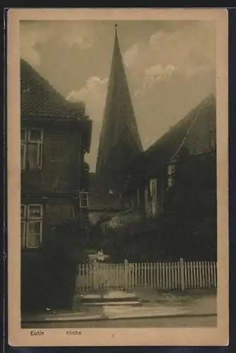 AK Eutin, Blick auf Kirche
