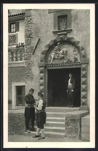 AK Wien, Österreichische Adria-Ausstellung 1913, Lovrana, St. Georgshaus