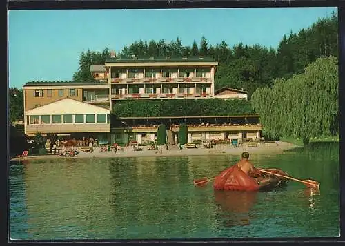 AK Egg am See, Strandhotel Faakersee, Ruderboot