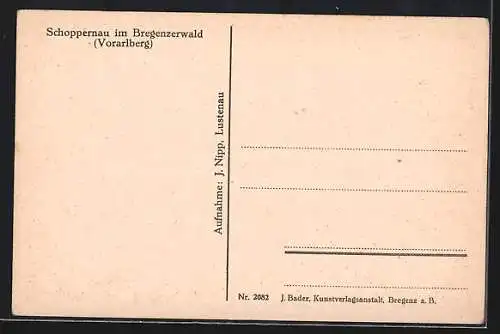 AK Schoppernau / Bregenzerwald, Ortsansicht aus der Vogelschau