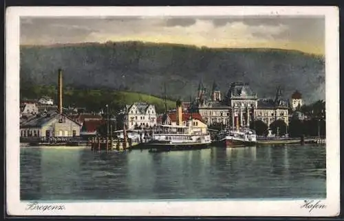 AK Bregenz, Schiffe im Hafen