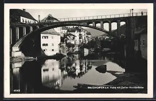 AK Waidhofen a. d. Ybbs, Idyll mit Zeller Hochbrücke