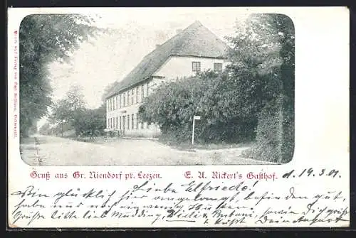 AK Gross Niendorf / Leezen, E. U. Rickert`s Gasthof