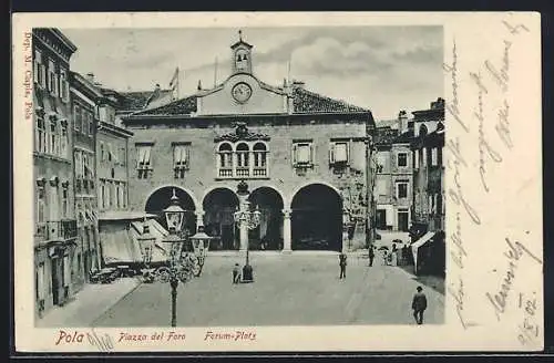 AK Pola, Piazza del Foro, Forum-Platz