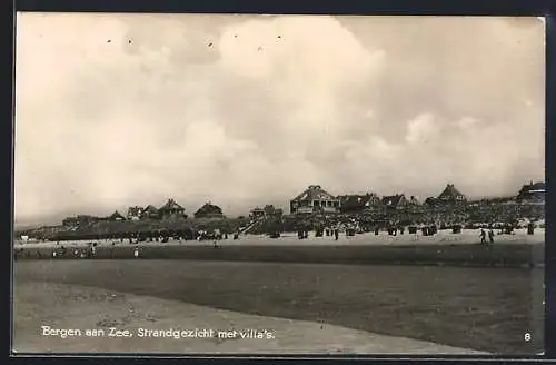 AK Bergen aan Zee, Strandgezicht met villa`s