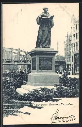 AK Rotterdam, Monument Erasmus