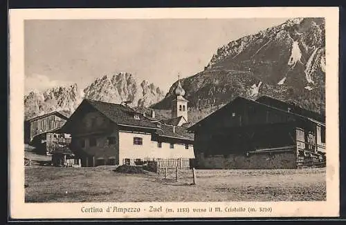 AK Cortina d`Ampezzo-Zuel, Vista verso il M. Cristallo