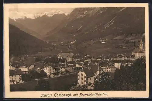 AK Gossensass, Ortschaft mit Feuerstein-Gletscher